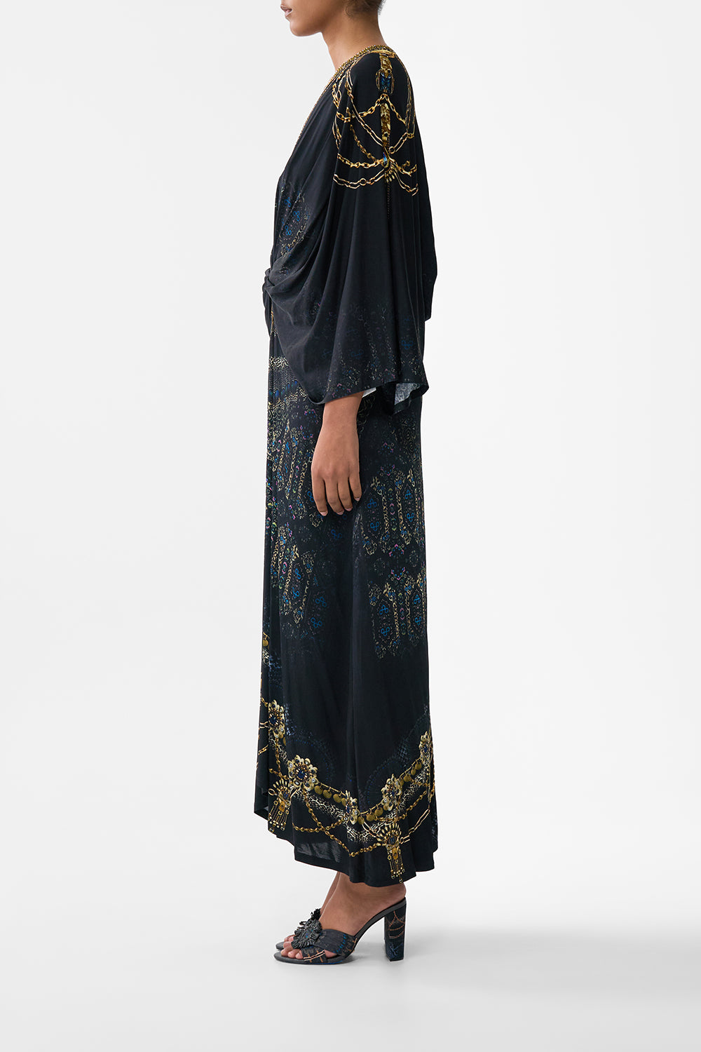 TUCK FRONT JERSEY DRESS SONG OF THE SOLSTICE