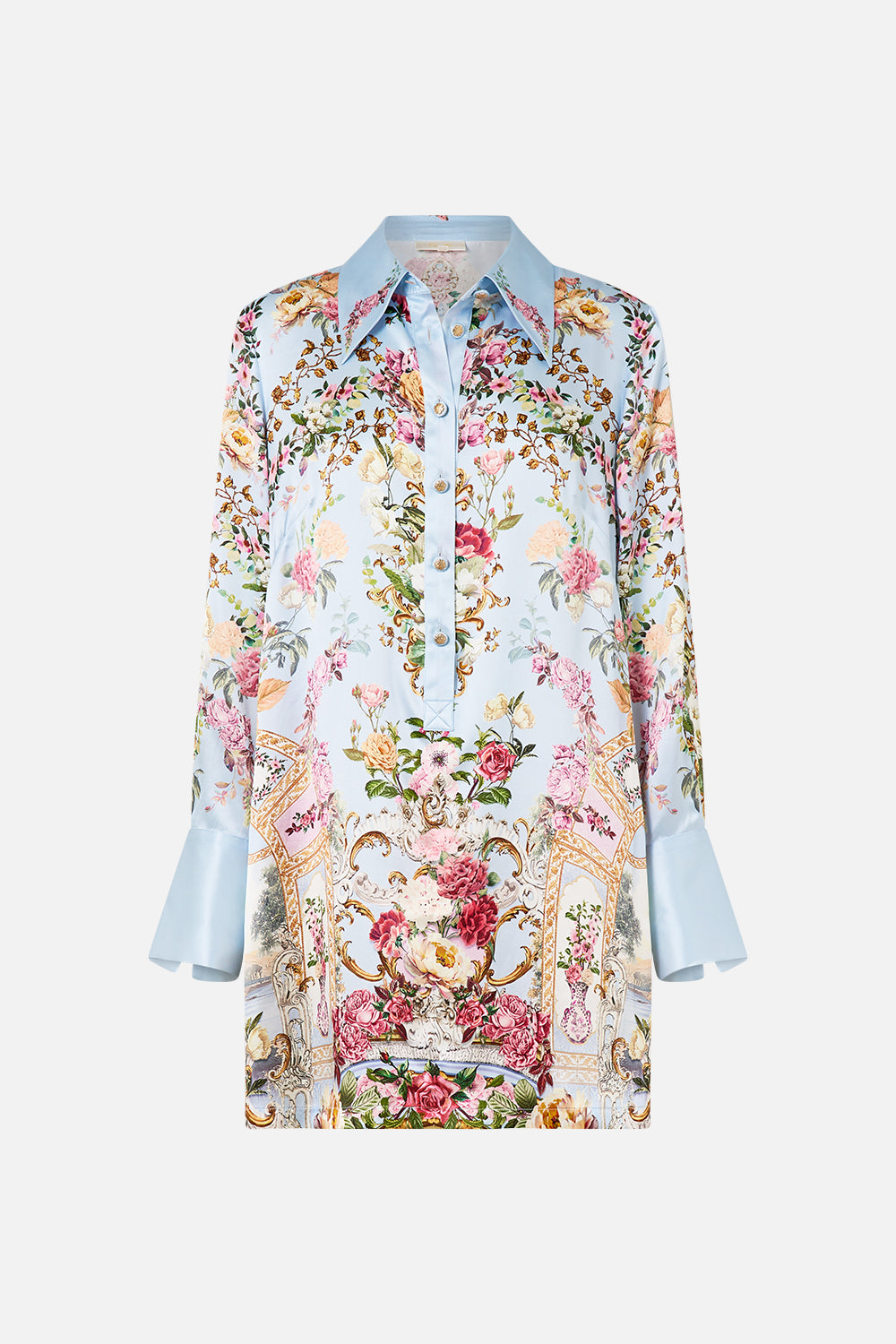 MINI SHIRT DRESS TILED IN TIME