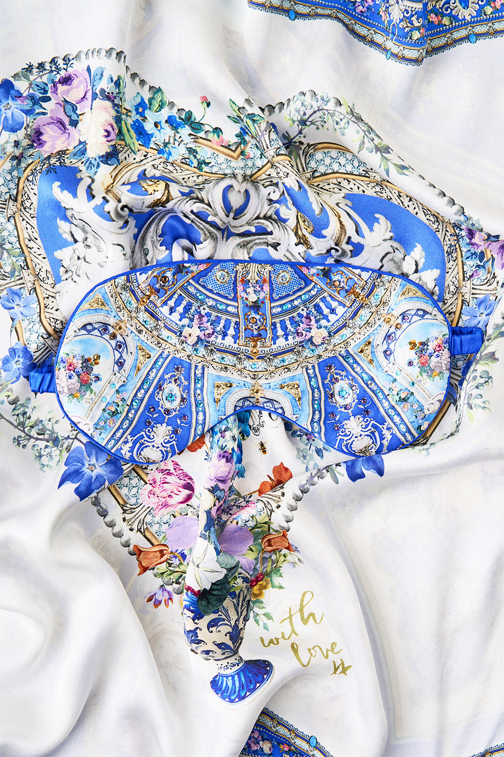 SILK PILLOWCASE AND EYE MASK SET OTTOMAN OPULENCE