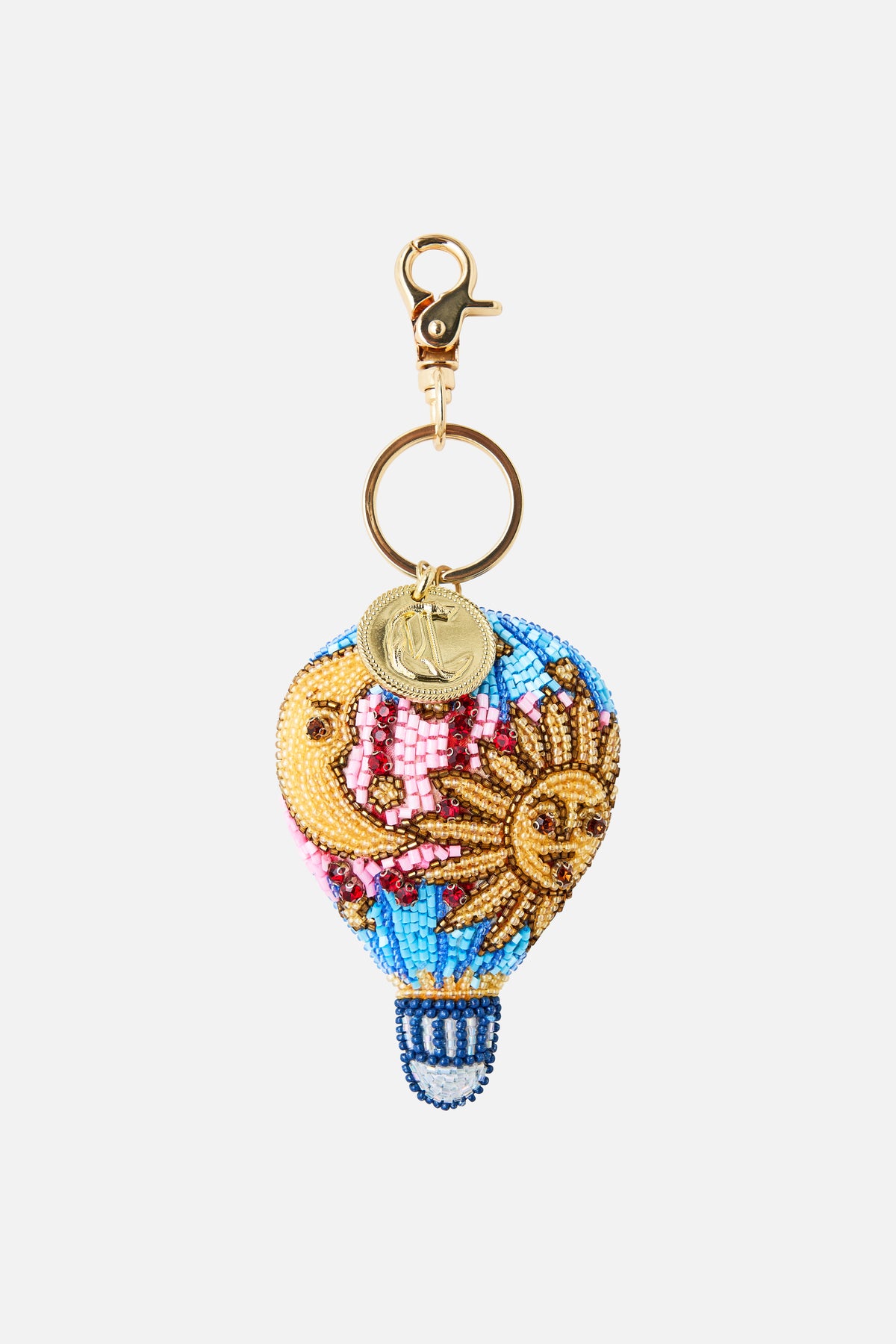 SUN HOT AIR BALLOON KEYRING MINIATURE MOMENTS