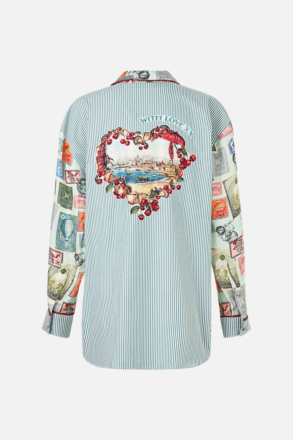 LONG SLEEVE OVERSIZED SHIRT WITH POCKET WITH LOVE FROM TÜRKIYE