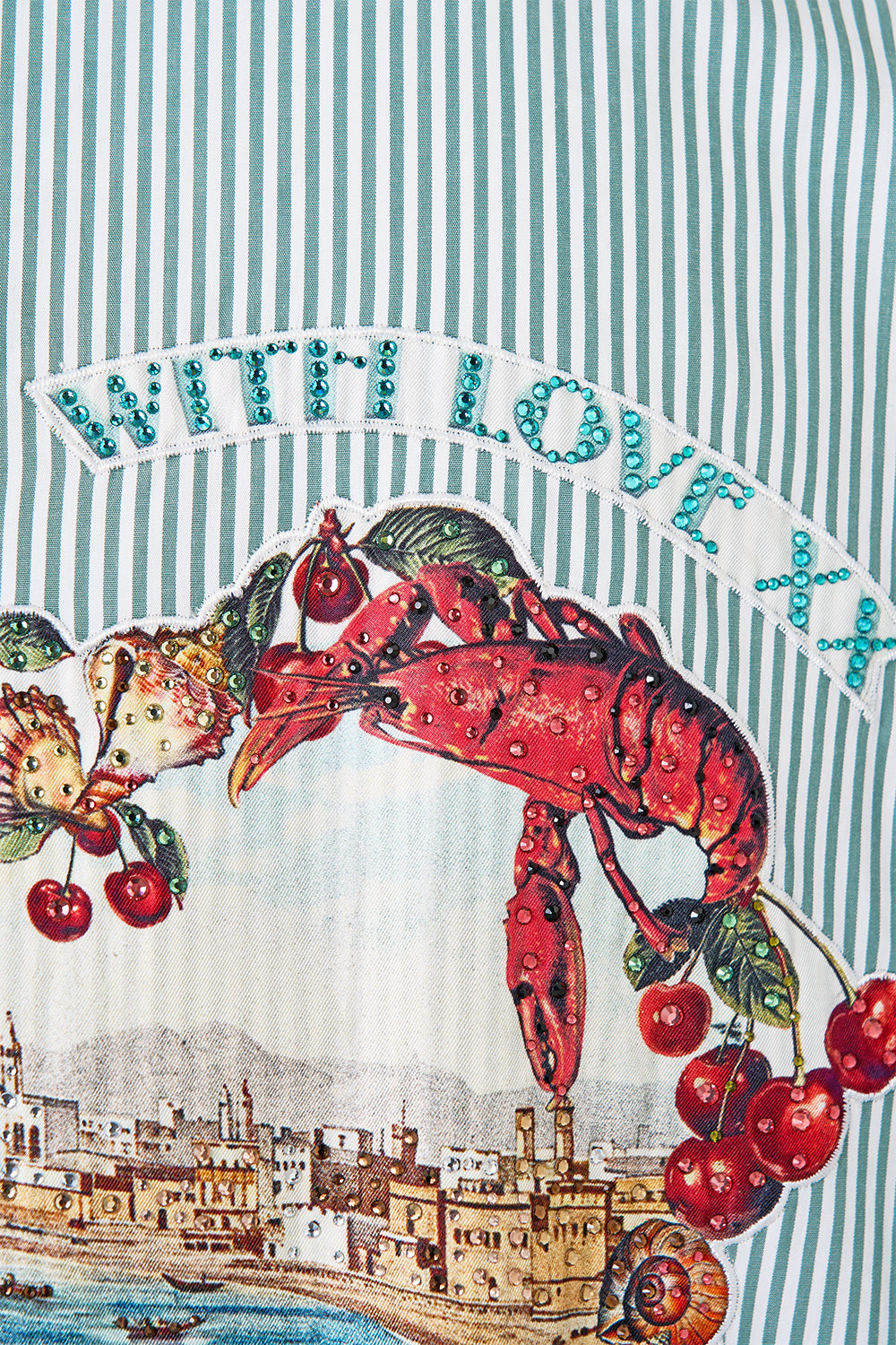 LONG SLEEVE OVERSIZED SHIRT WITH POCKET WITH LOVE FROM TÜRKIYE