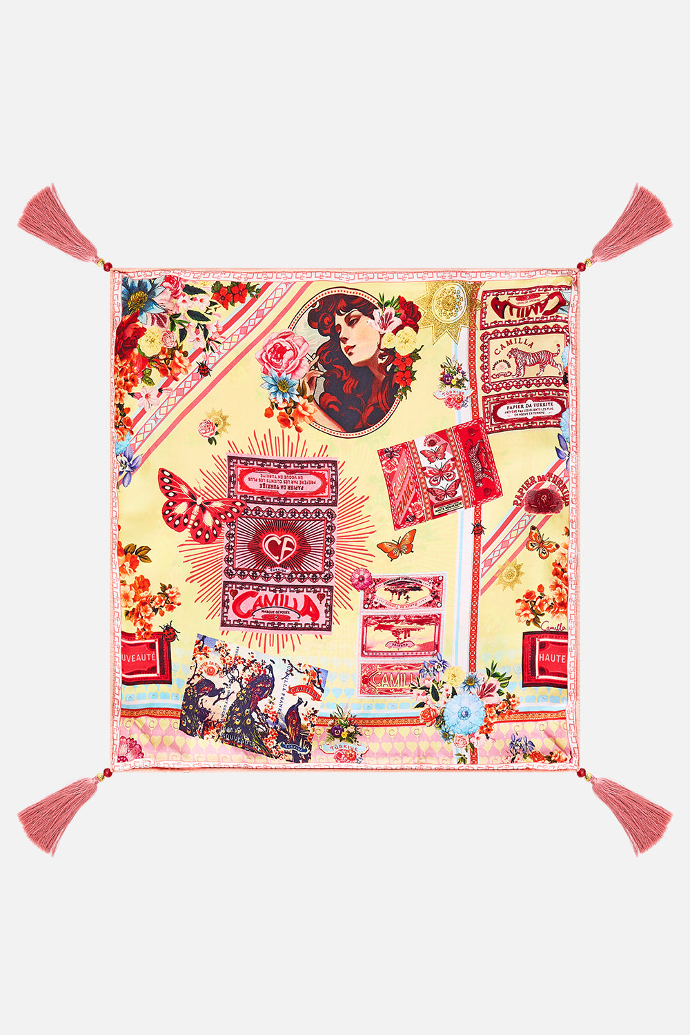 SMALL SQUARE CUSHION ILLUSTRATION NATION