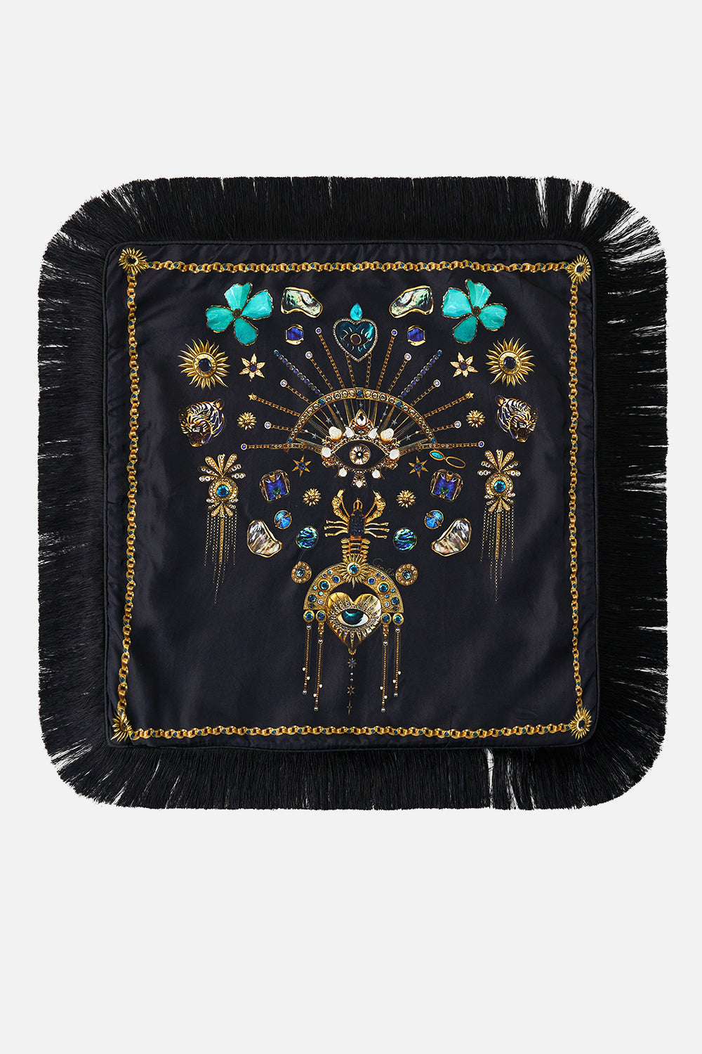 SMALL SQUARE CUSHION AMULETS AND ALCHEMY