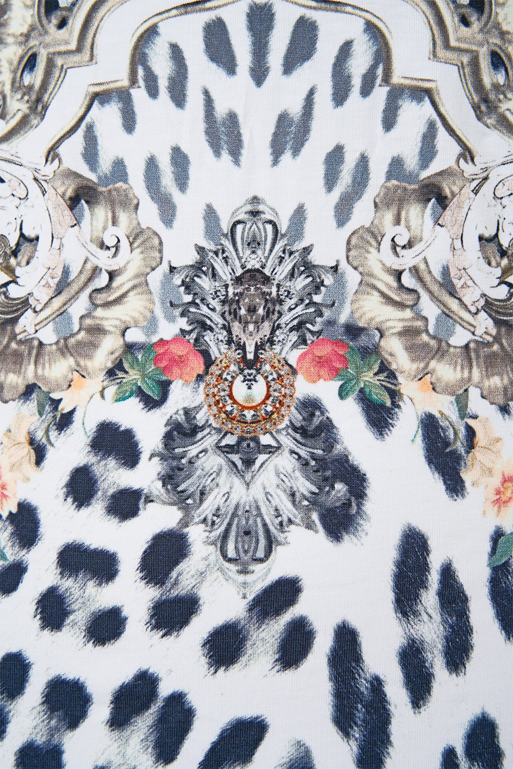 The CAMILLA Jersey Tank Dress in our Marble Heaven print.