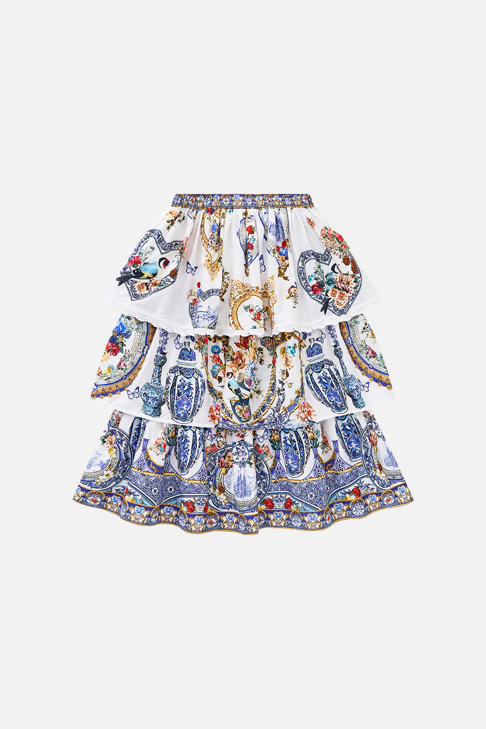 KIDS LAYERED RUFFLE MAXI SKIRT THE POTTERY PARLOUR