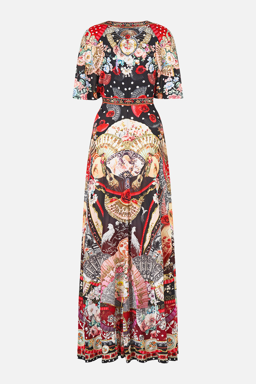 FLUTTER SLEEVE TIE FRONT JERSEY DRESS DAUGHTERS OF DUENDE