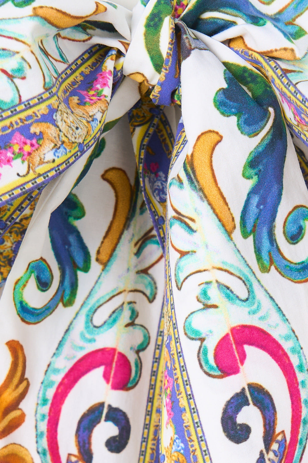 TIERED DRESS WITH NECK FRILL MILLA IN SEVILLA