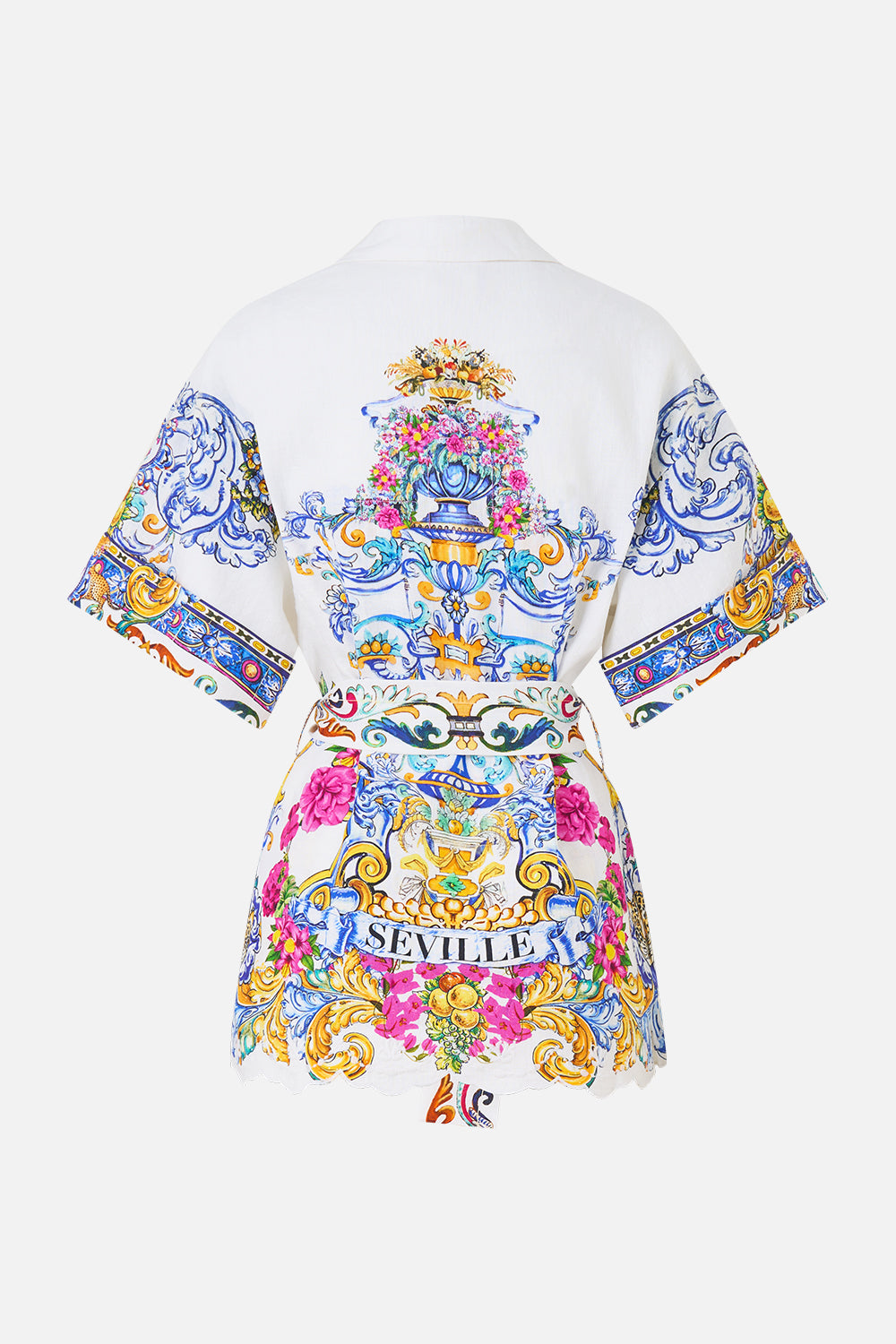 DOUBLE BREASTED SHORT SLEEVE JACKET MILLA IN SEVILLA