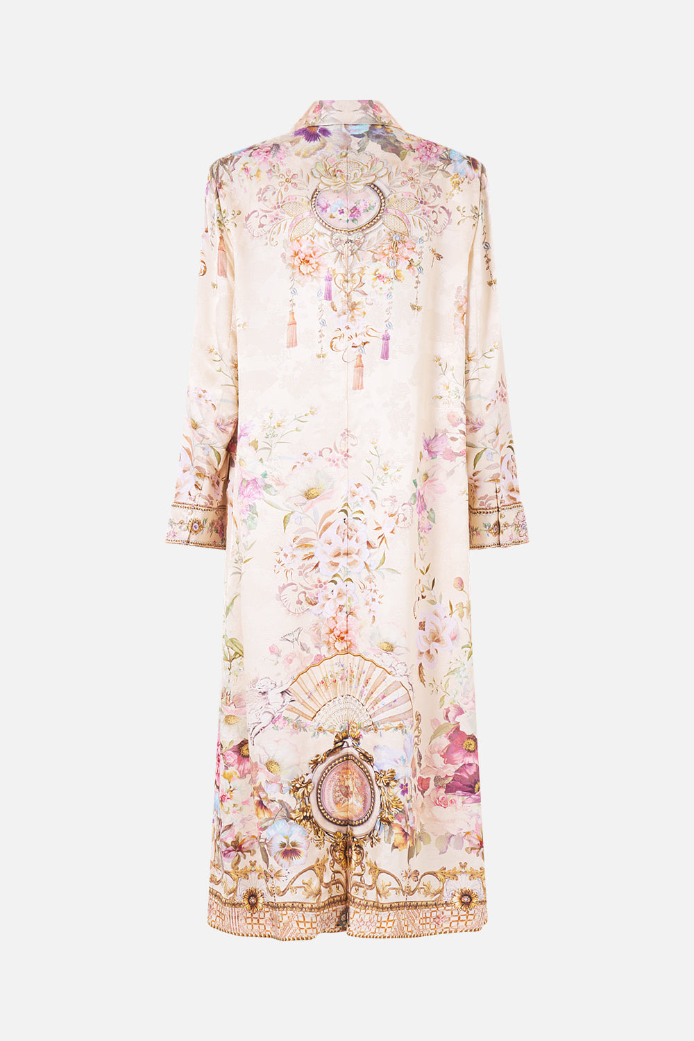 TAILORED OVERSIZED COAT ADORNED IN ARANJUEZ
