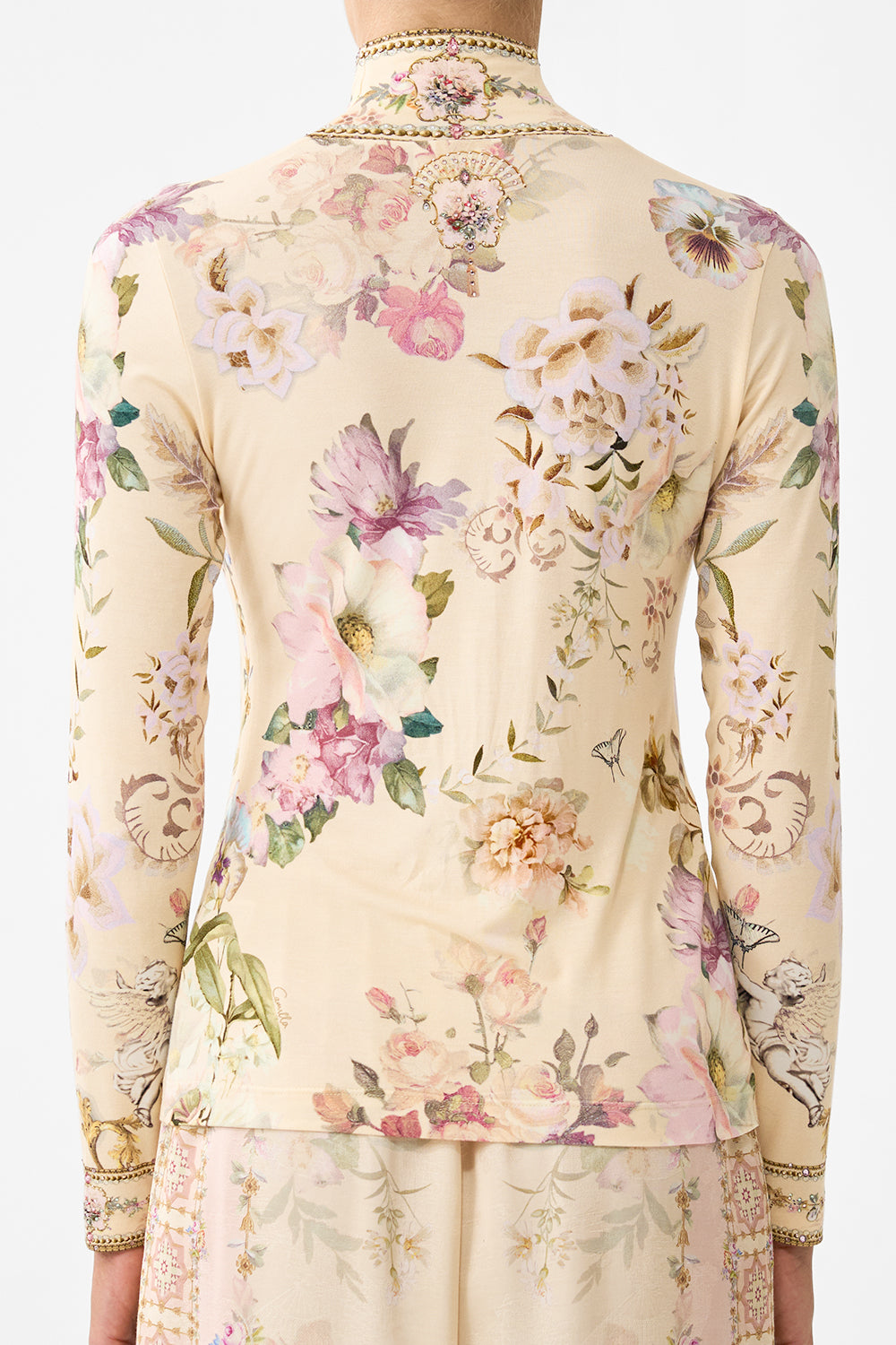 JERSEY TURTLENECK ADORNED IN ARANJUEZ