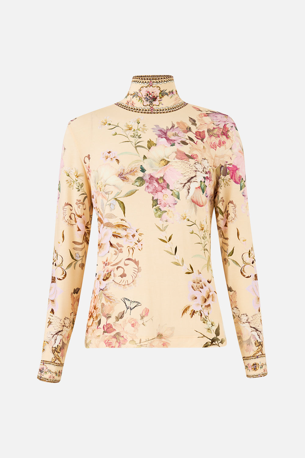 JERSEY TURTLENECK ADORNED IN ARANJUEZ