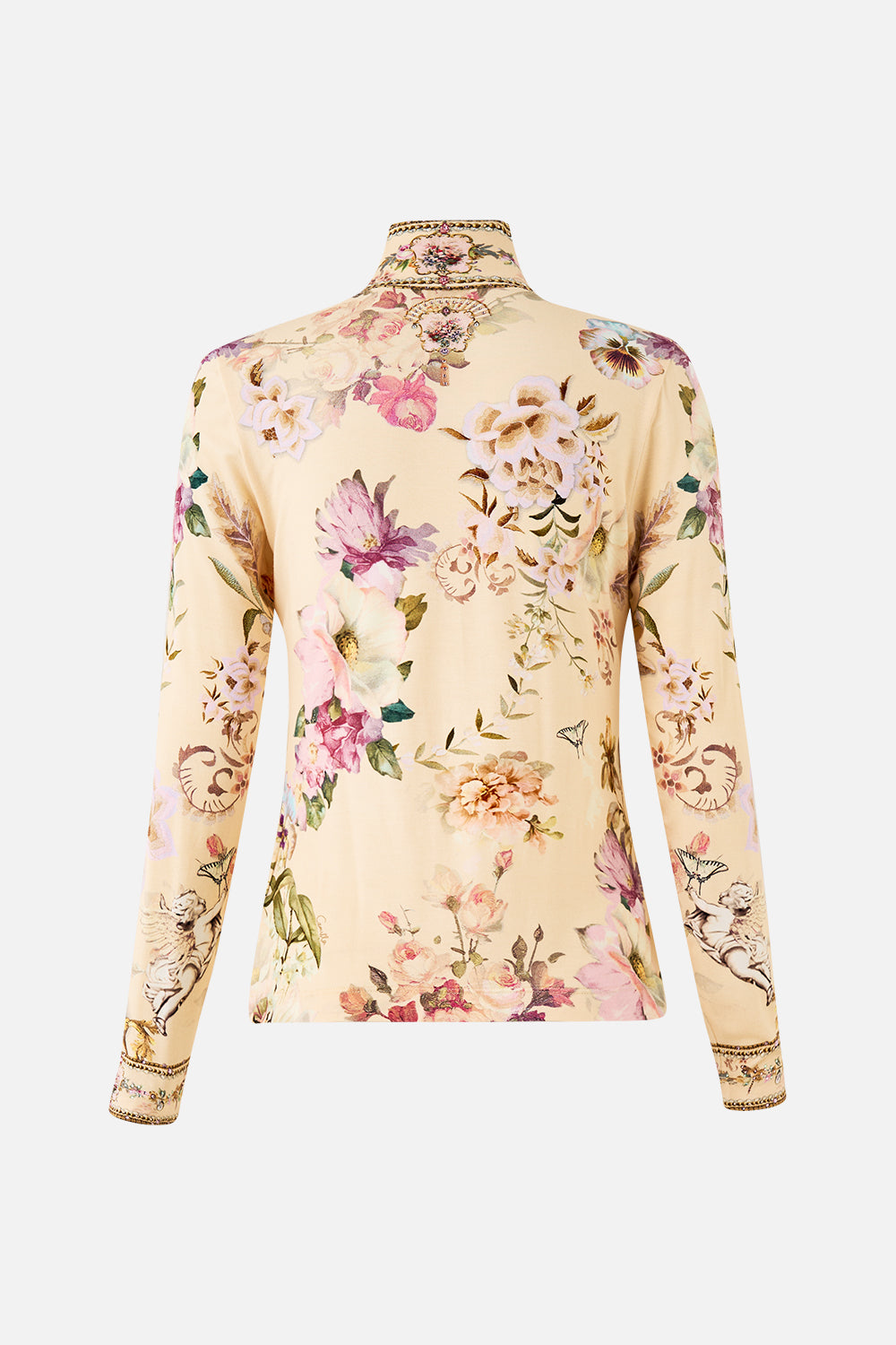 JERSEY TURTLENECK ADORNED IN ARANJUEZ