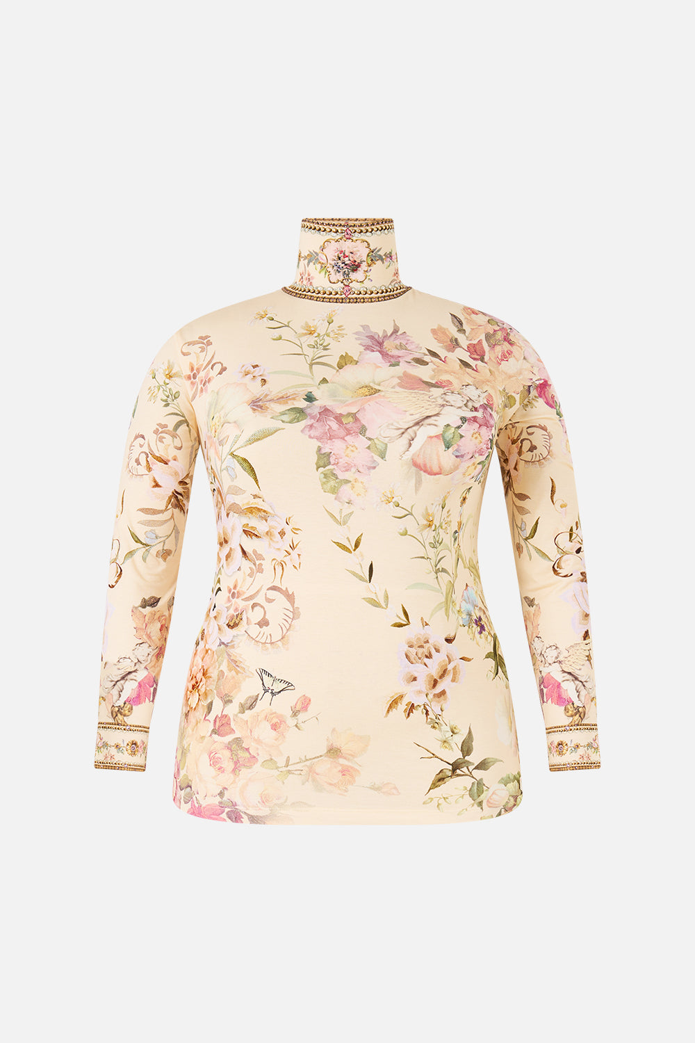 JERSEY TURTLENECK ADORNED IN ARANJUEZ