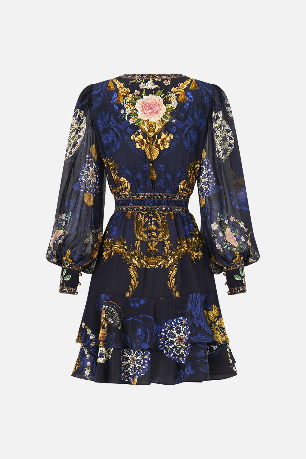 BUTTON FRONT FRILL DRESS NOTES FROM THE BLUE ROOM