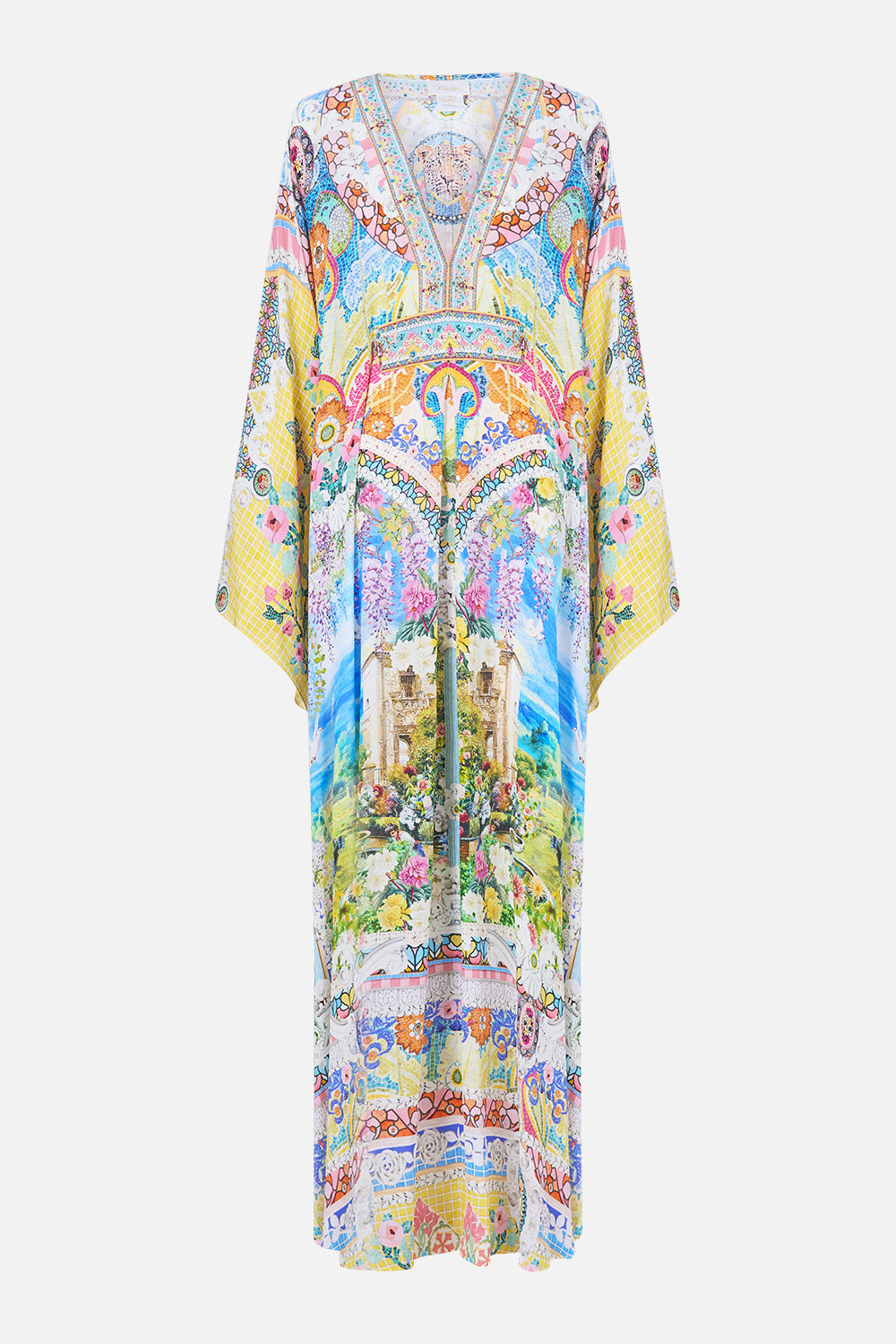 LONG KAFTAN WITH WAIST DETAIL NAVÀS NOUVEAU