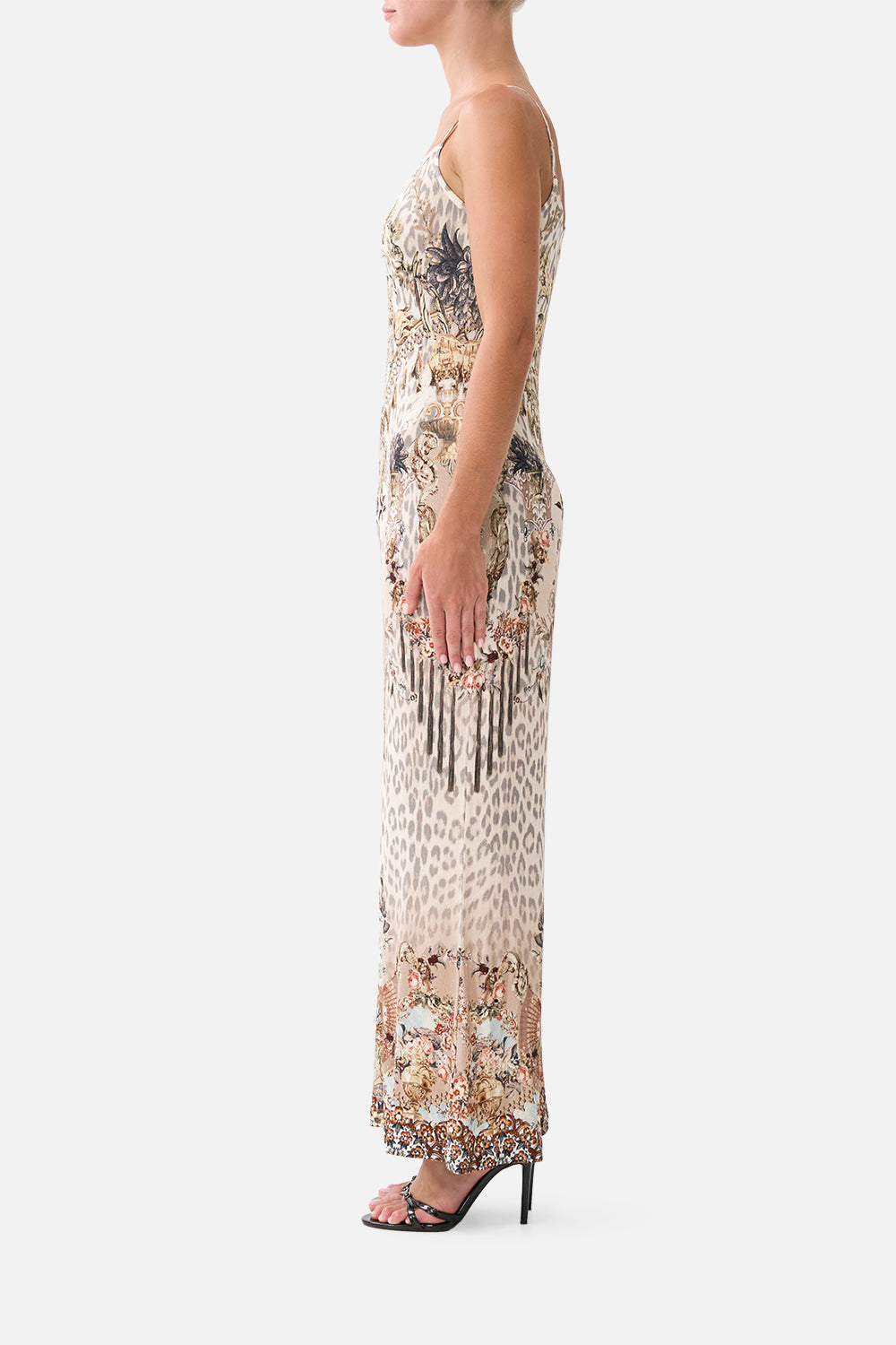 JERSEY STRAPPY DRESS ARANJUEZ ANIMALIA