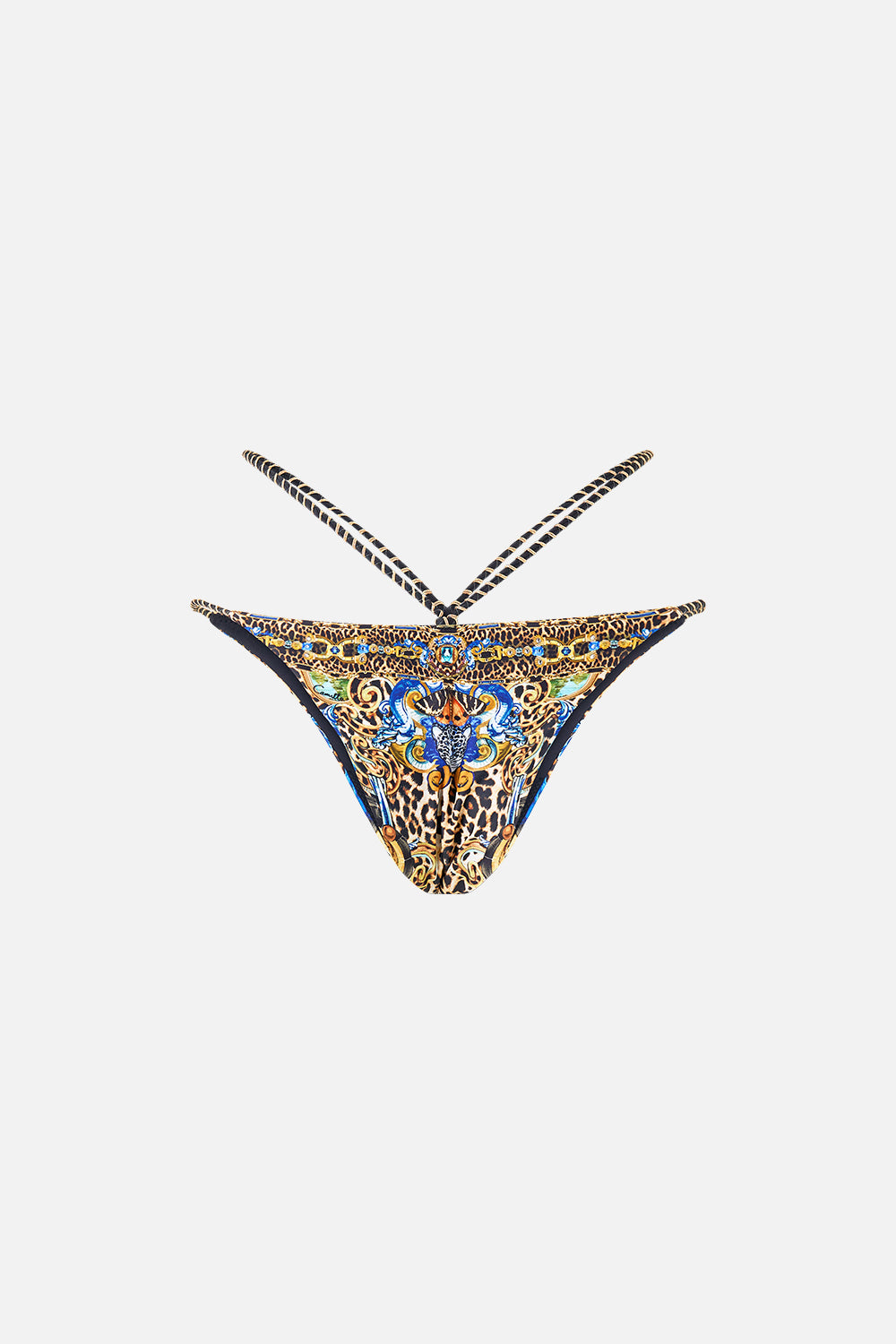 MULTI STRAP BIKINI BOTTOM WITH RING TRIMS SEVILLIAN STYLE