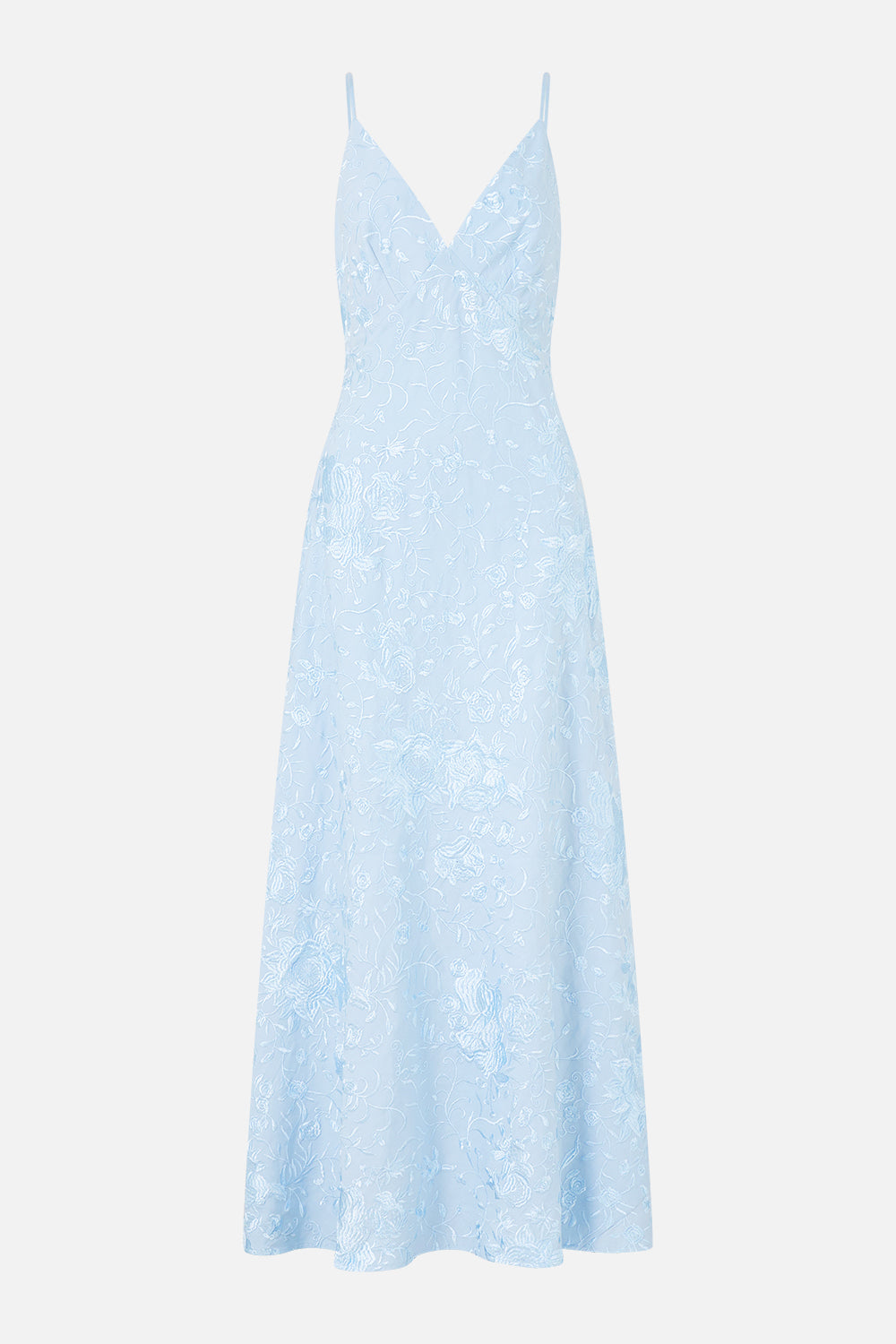 V NECK FULL LENGTH BIAS SLIP DRESS SEVILLE SWEETHEART