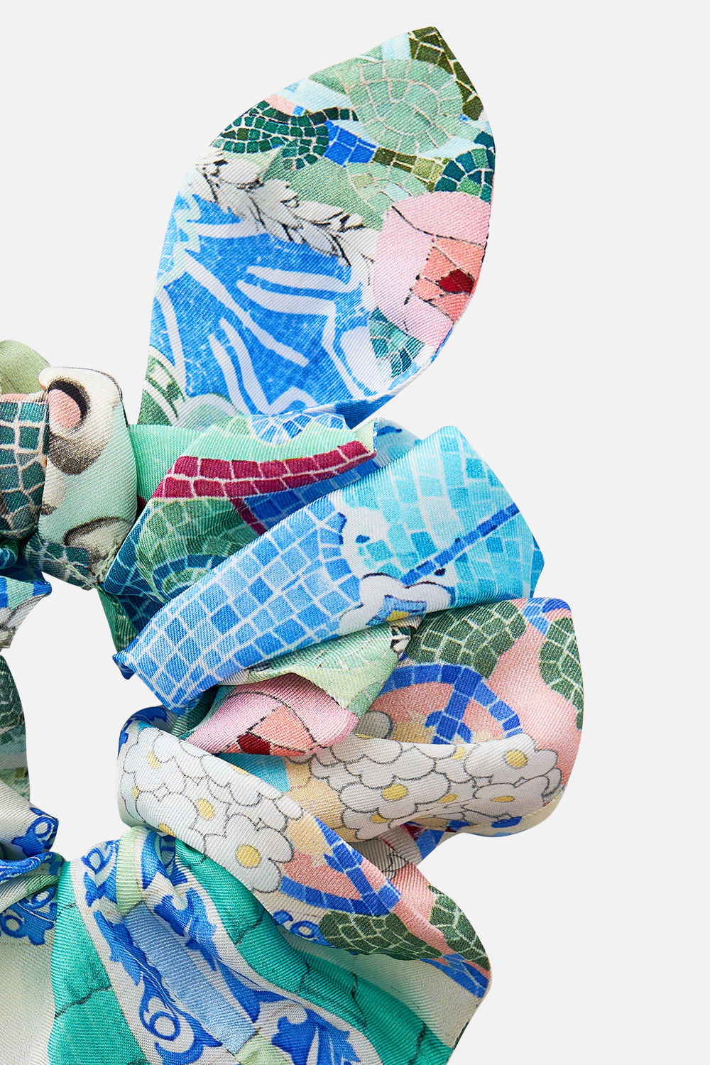 SCRUNCHIE WITH TIE MIDSUMMER MOSAICS