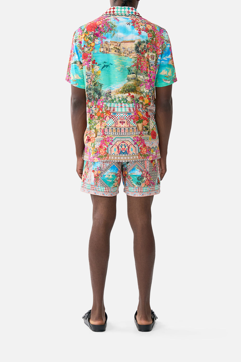 SHORT SLEEVE CAMP COLLARED SHIRT MEET ME IN MALLORCA