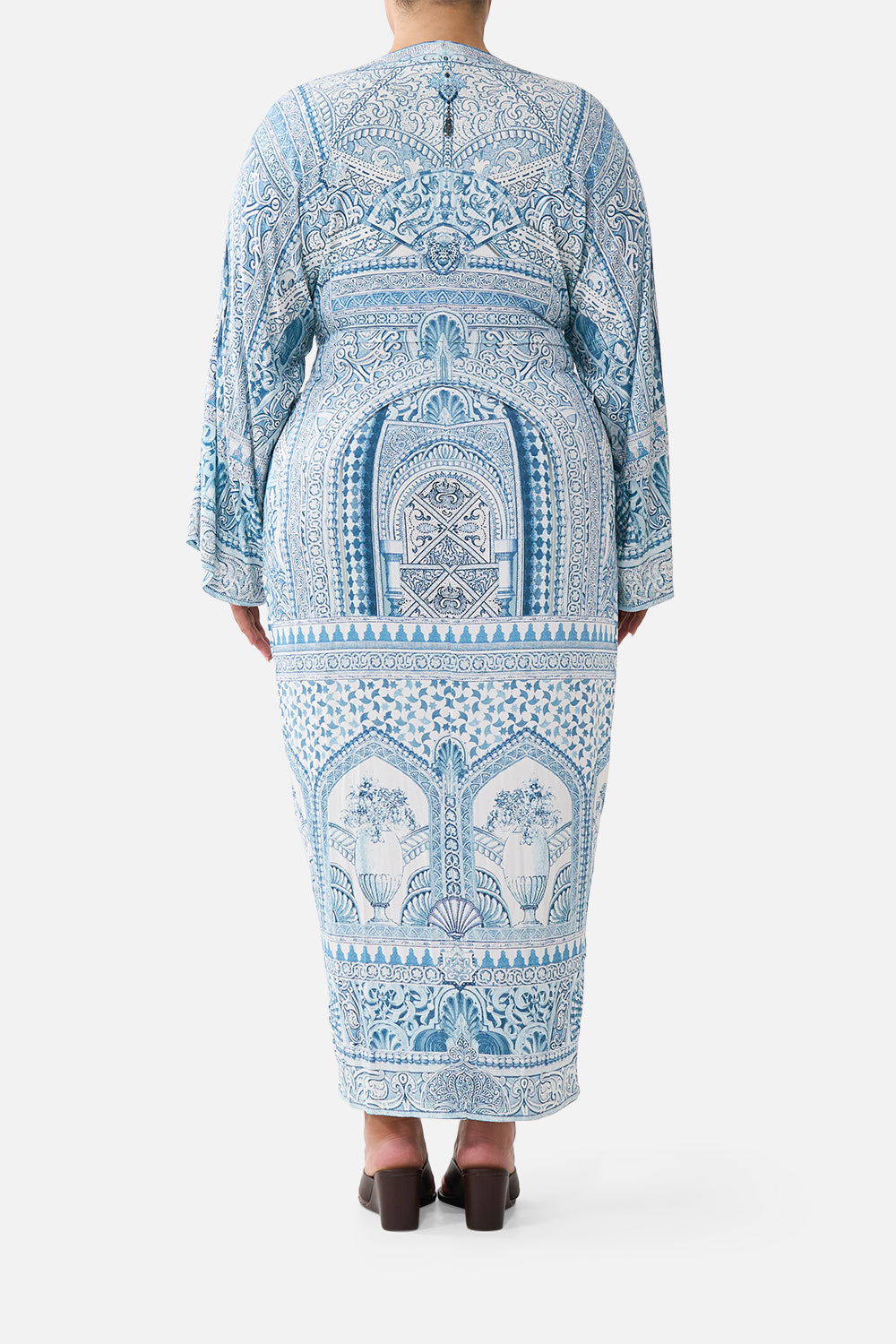 LONG SPLIT FRONT TWIST DRESS THE HUM OF THE ALHAMBRA