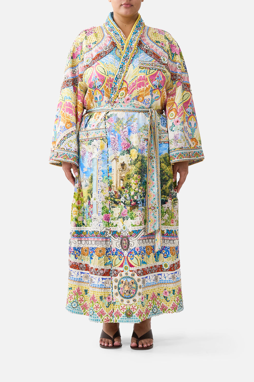 LONG ROBE WITH FLARED SLEEVE NAVÀS NOUVEAU