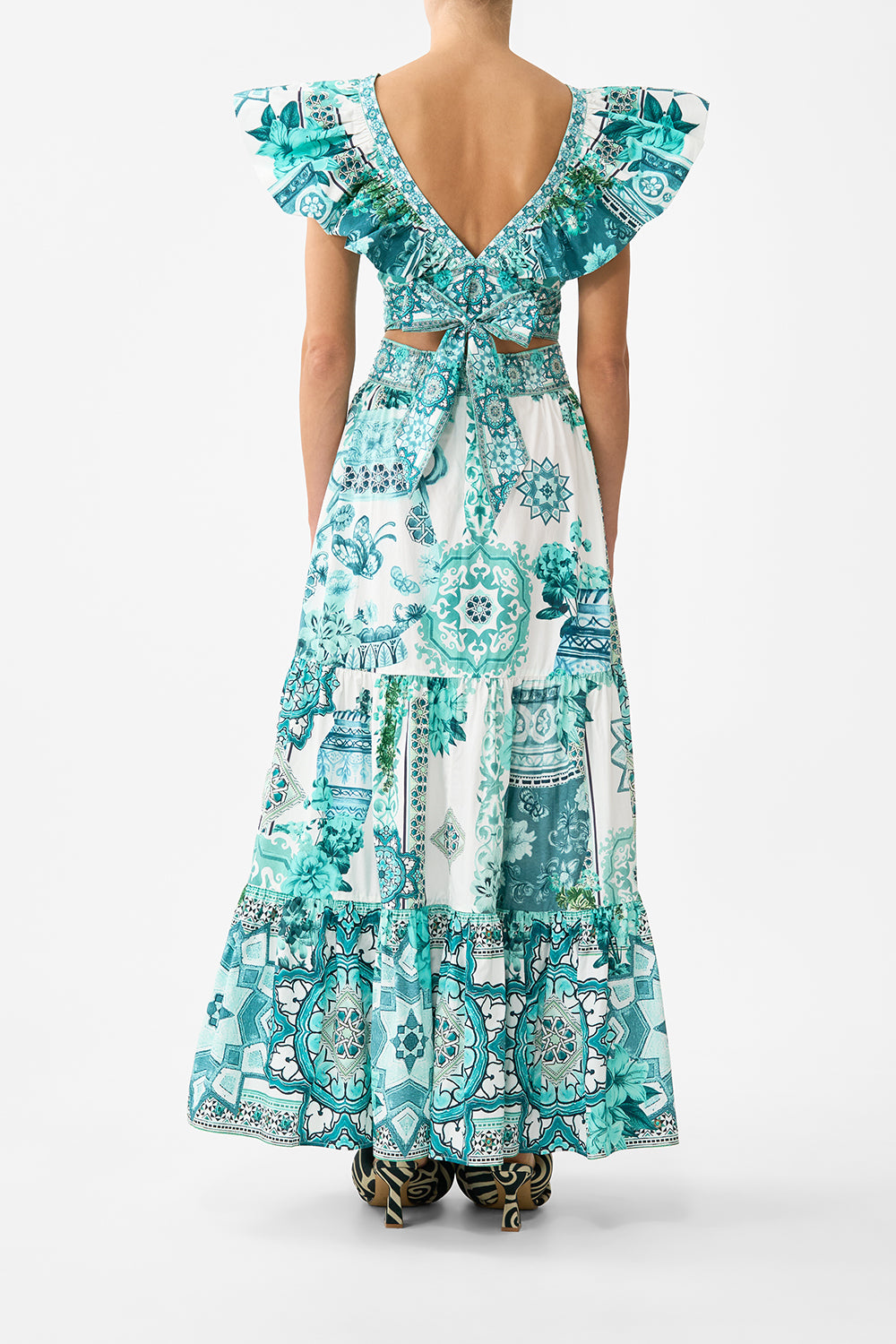 HIGH WAISTED TIERED SKIRT BALEARIC BEBÉ