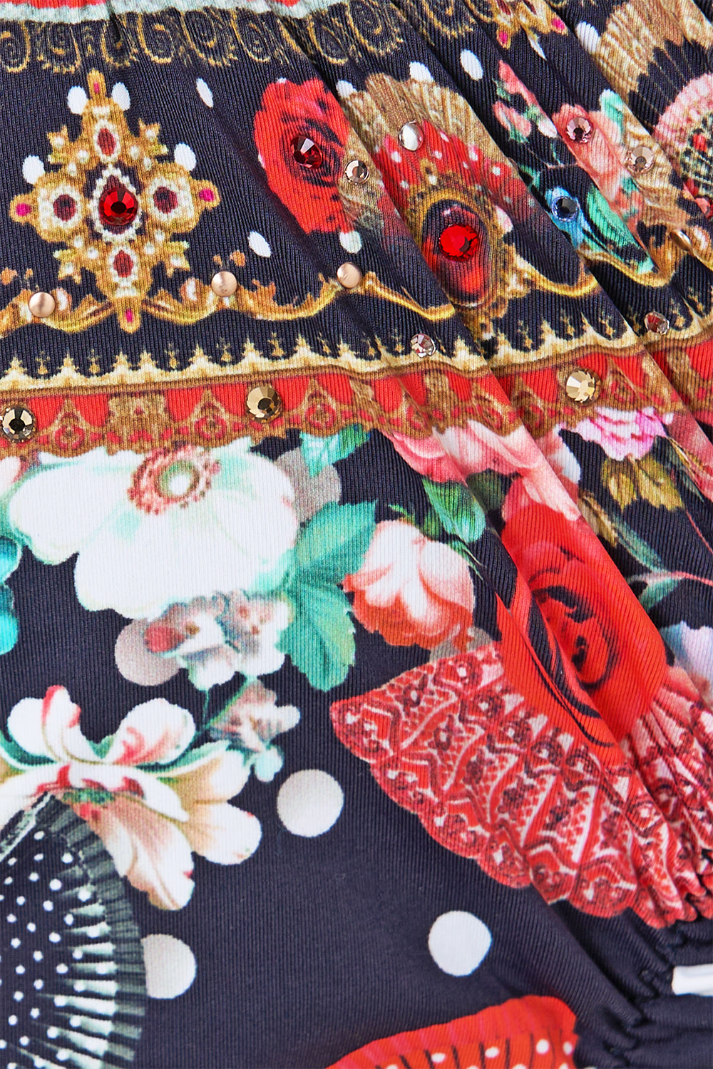 SKIMPY BIKINI BOTTOM WITH RUCHED EDGES DAUGHTERS OF DUENDE