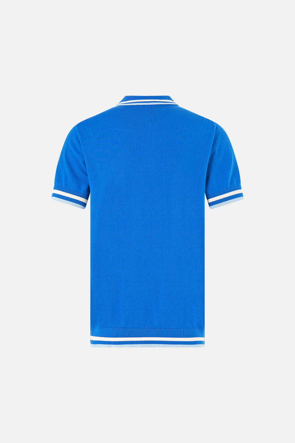 SHORT SLEEVE QUARTER ZIP KNIT POLO SHIRT DE NADA GRANADA