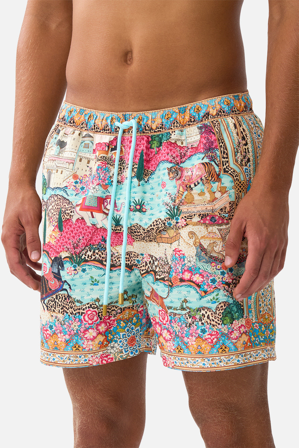MID LENGTH BOARDSHORT WITH ELASTIC WAIST MINIATURE MOMENTS