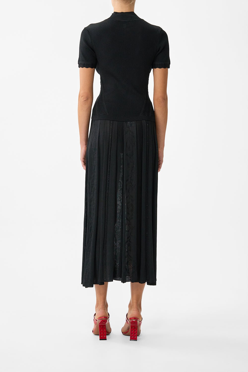 MOCK NECK KNIT TOP FLAMENCO FOLKLORE