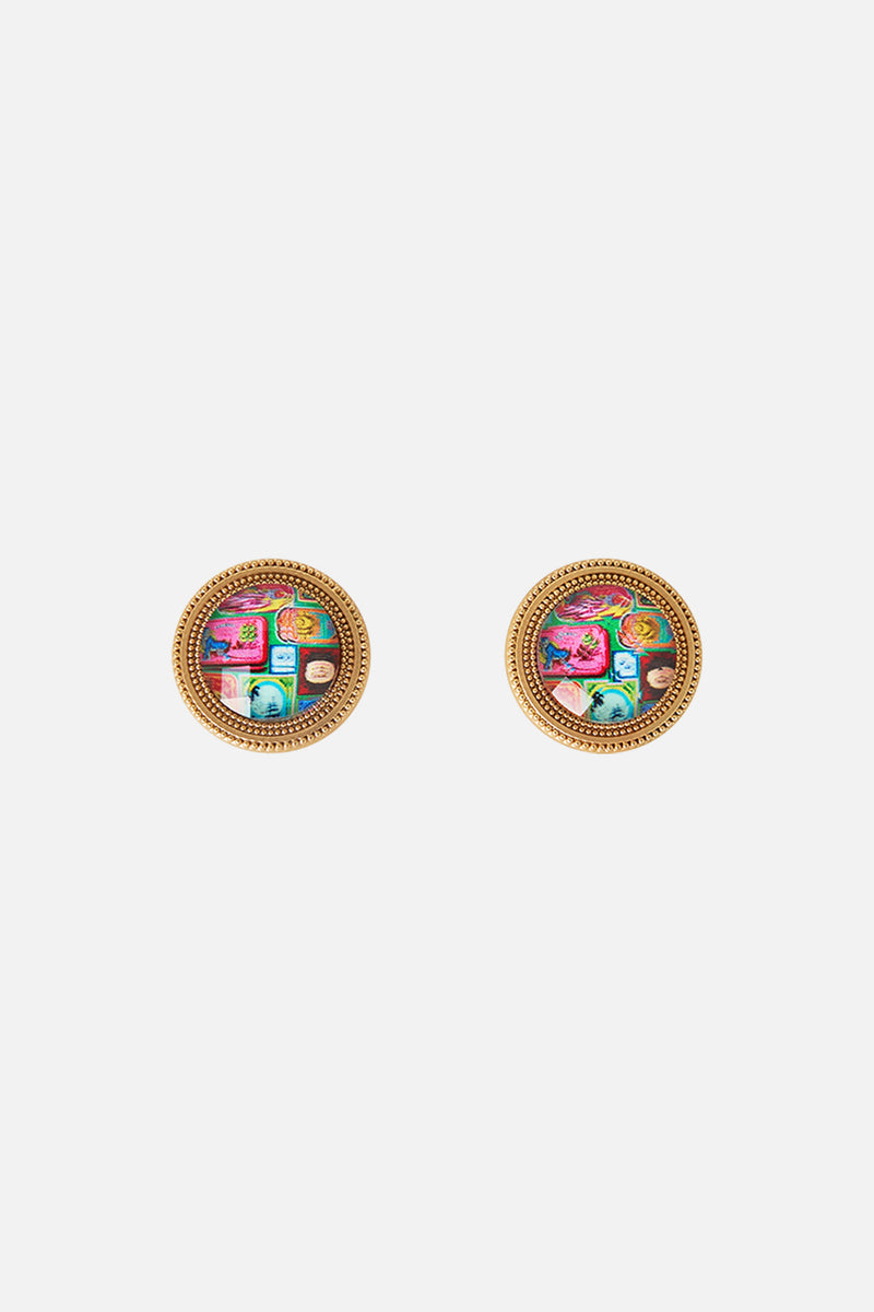 GOLD CLOTHING MAGNETS BLOSSOMS AND BRUSHSTROKES