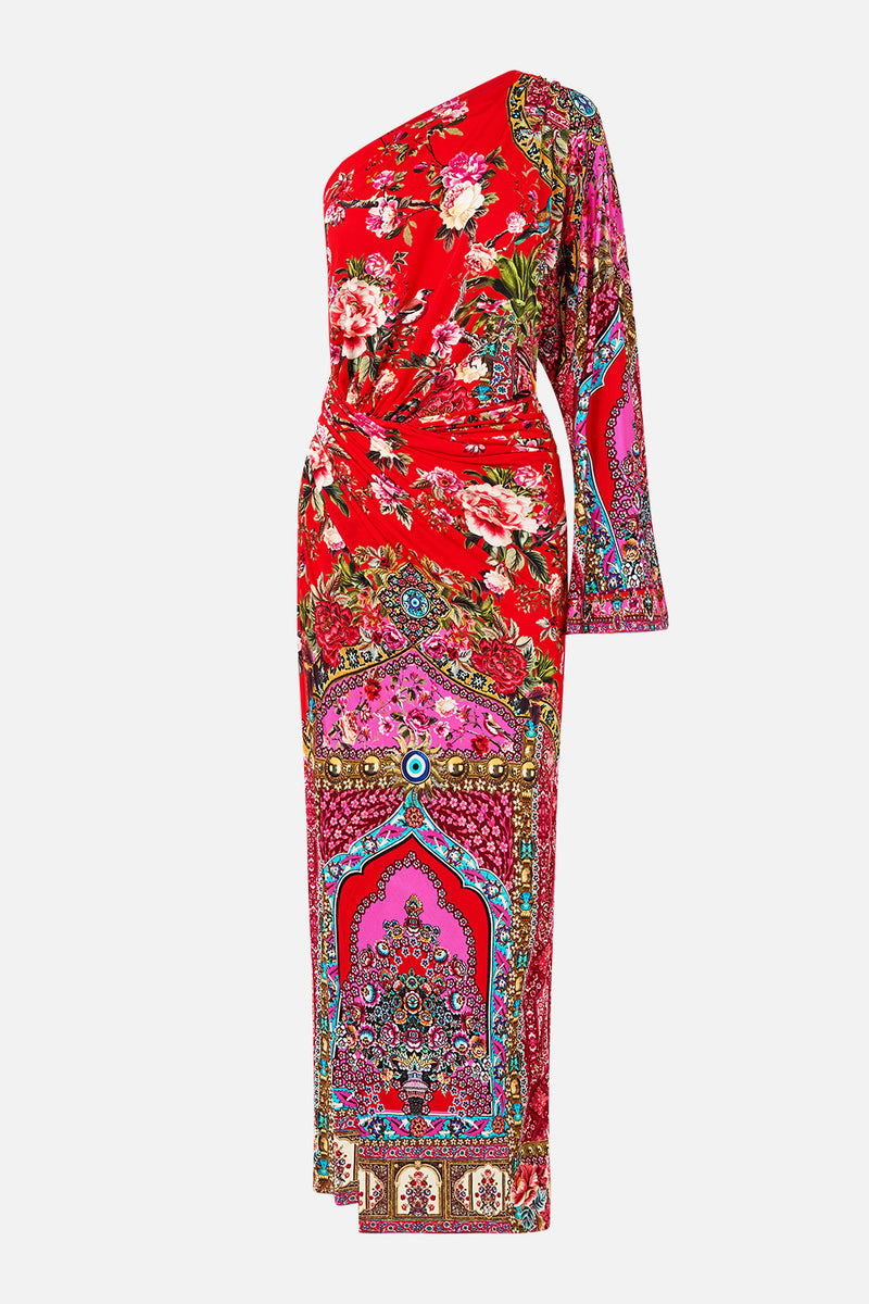 Camilla Deep Cowl Plunge Dress in Heirloom Empire main image 0