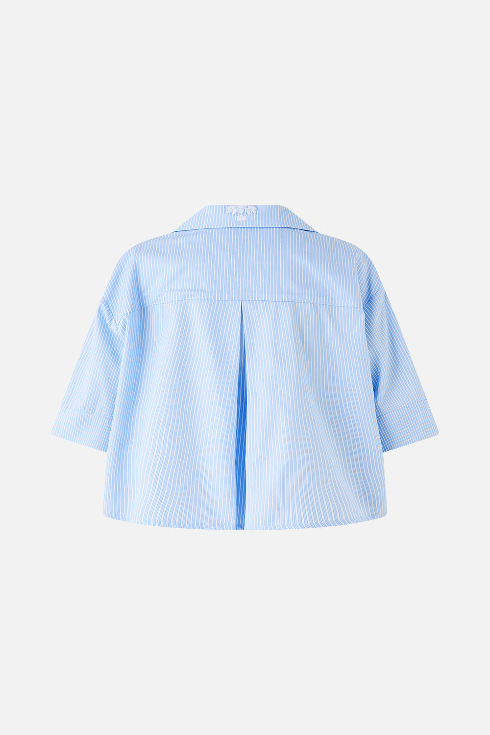 CROPPED CAMP COLLAR BLOUSE OTTOMAN OPULENCE