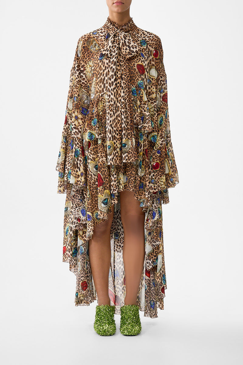 ONE SHOULDER JERSEY CUT OUT DRESS NAZAR NIRVANA