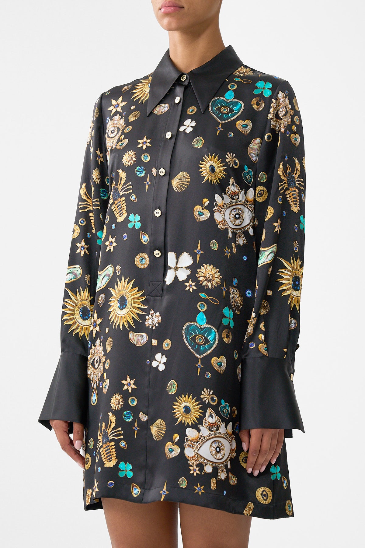 MINI SHIRT DRESS AMULETS AND ALCHEMY