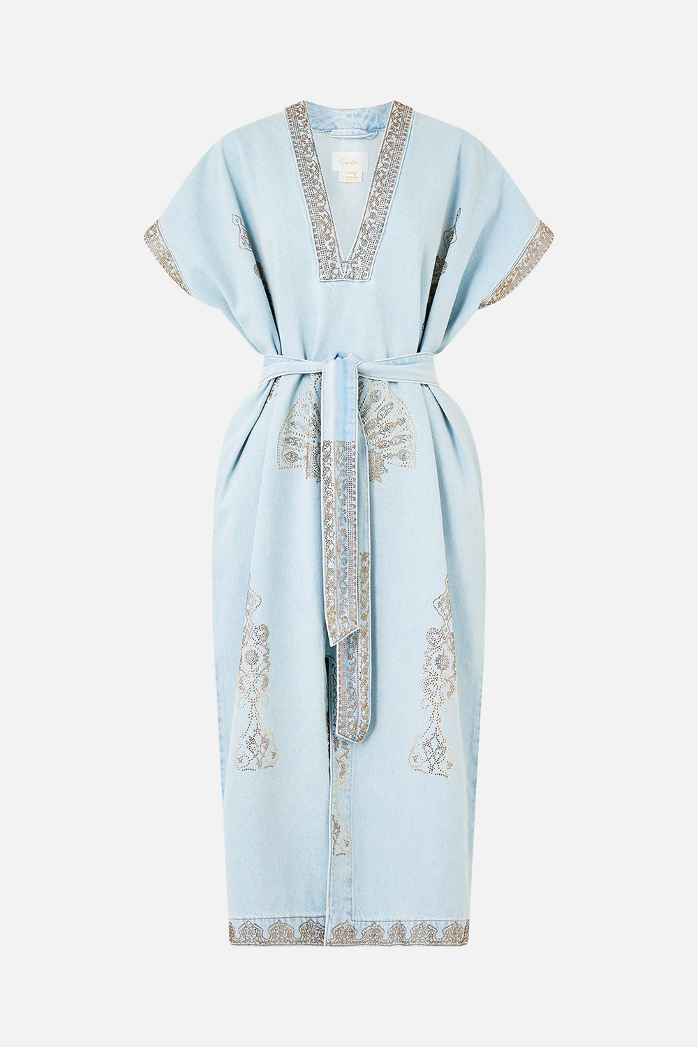 ALIKA ISTANBUL ALCHEMY BELTED KAFTAN DENIM