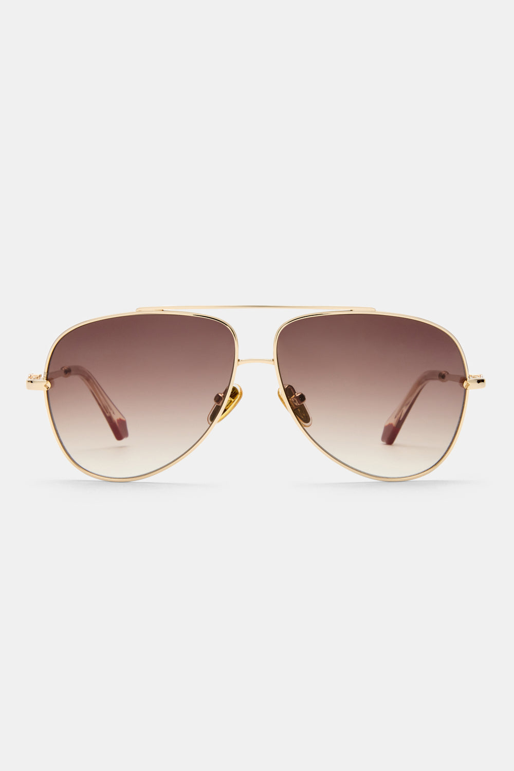 THE VOYAGE SUNGLASSES GOLD / NUDE