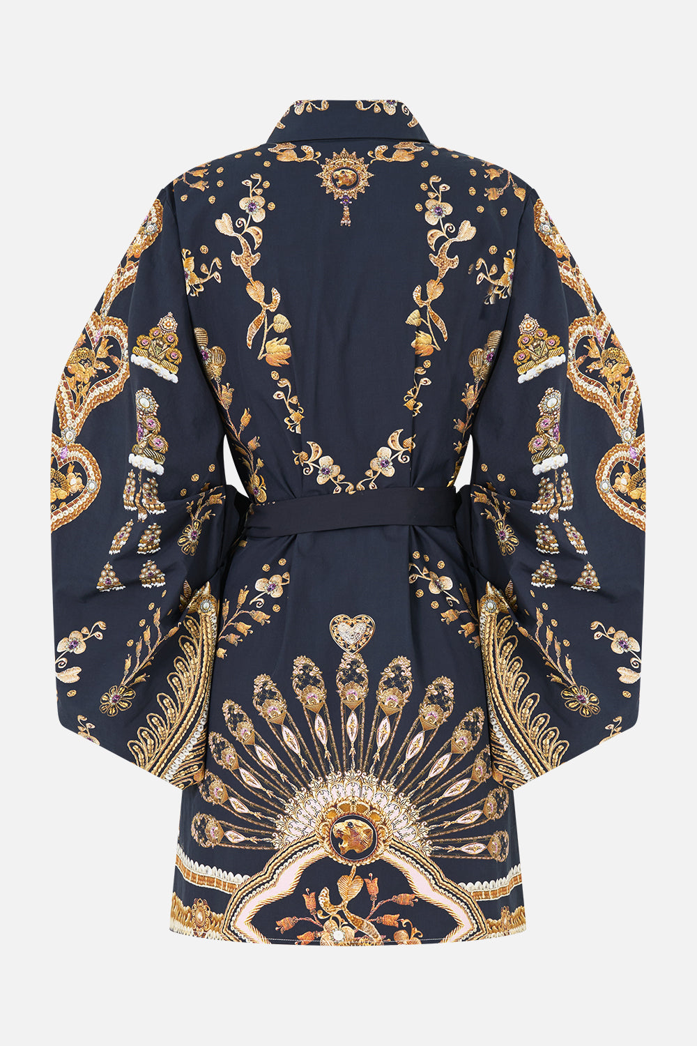 VOLUME SLEEVE SHIRT DRESS WITH TIE TAURUS RISING
