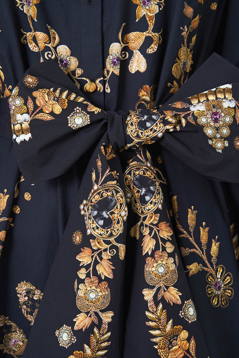 VOLUME SLEEVE SHIRT DRESS WITH TIE TAURUS RISING