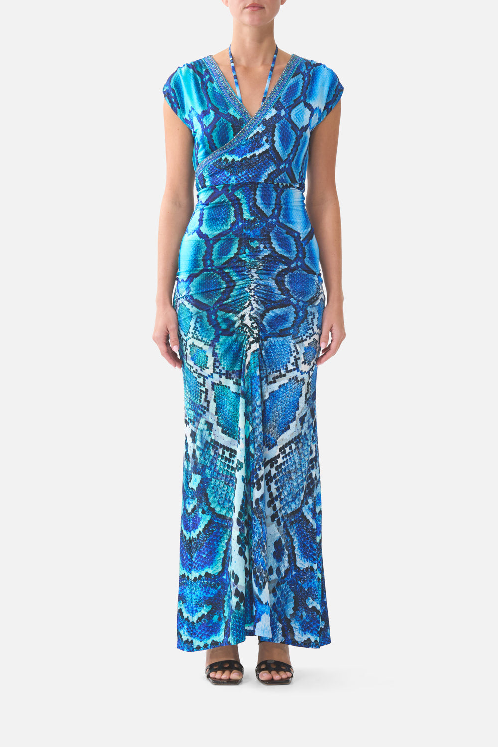 jersey wrap dress australia The The Sapphire Serpent Bodice Womens dresses