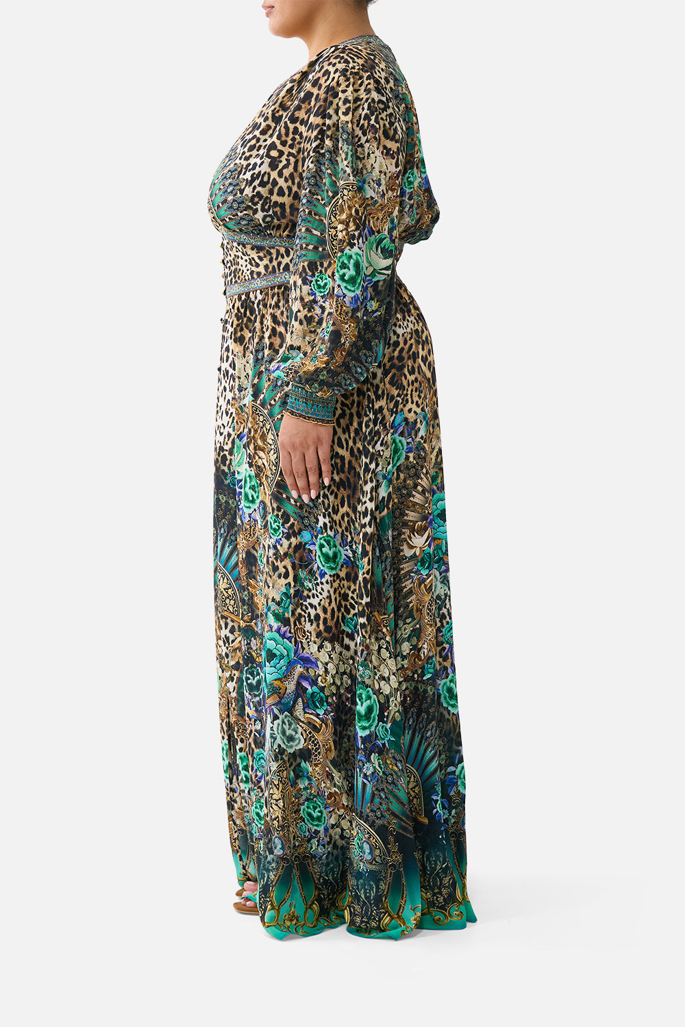 BUTTON DRESS WITH SHAPED WAISTBAND FLAMENCO EUPHORIA