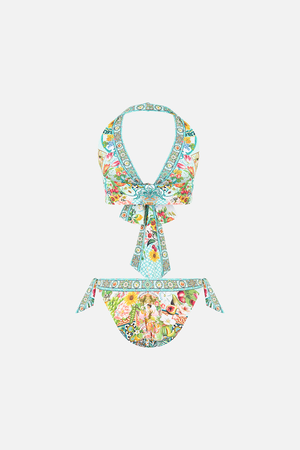 REVERSIBLE MULTI WEAR TIE HALTER BIKINI SET MAGIC OF THE MERCADO