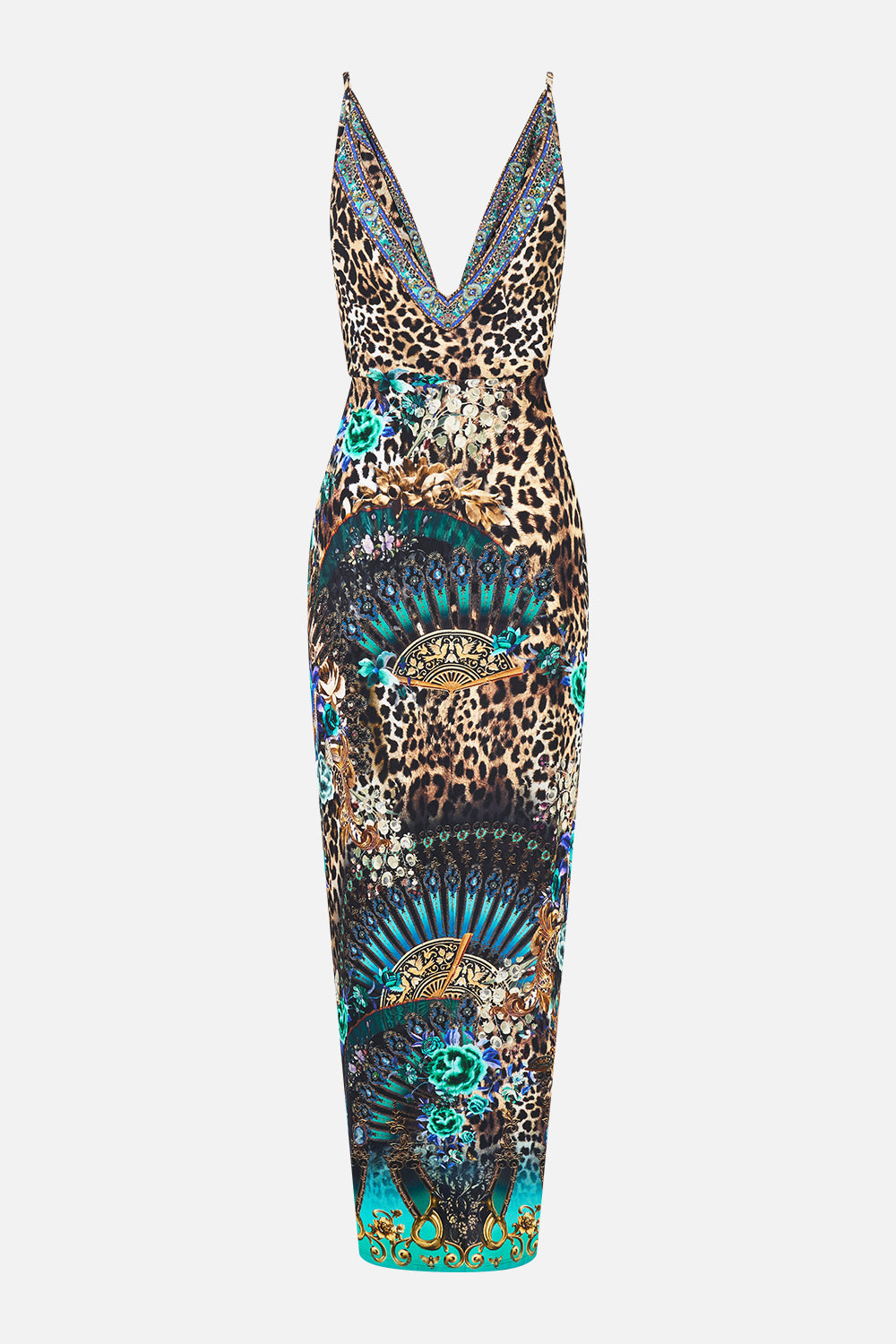 STRAPPY DRESS WITH TWIST FRONT FLAMENCO EUPHORIA