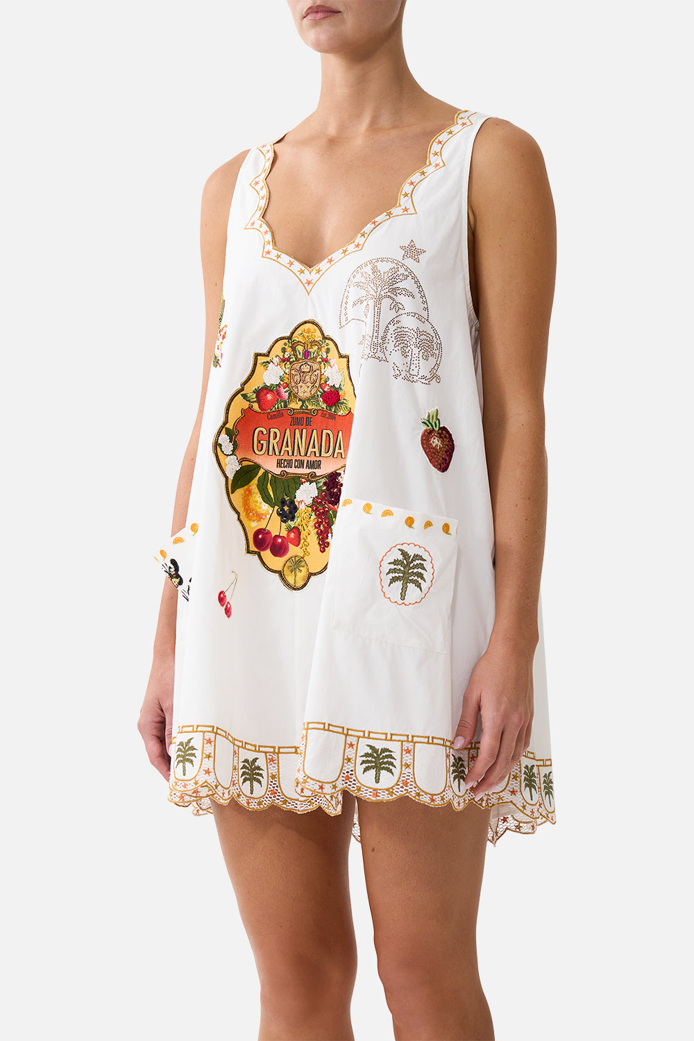 SHORT POCKET DRESS WITH LOW BACK VA VA VINTAGE