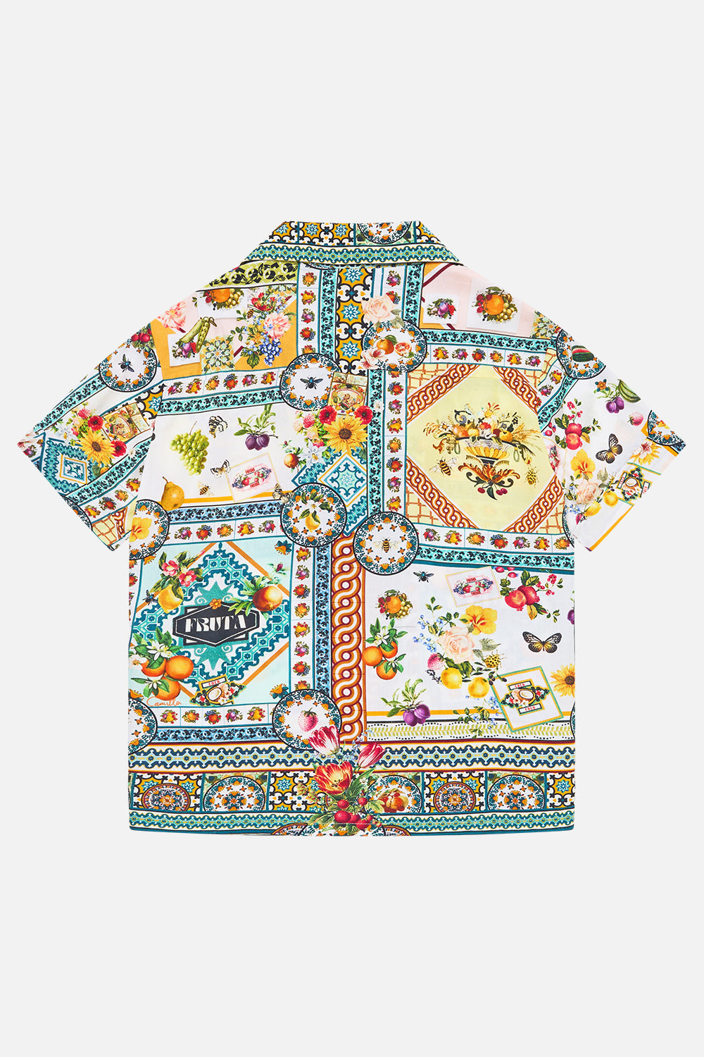 BOYS SHORT SLEEVE CAMP COLLARED SHIRT MAGIC OF THE MERCADO