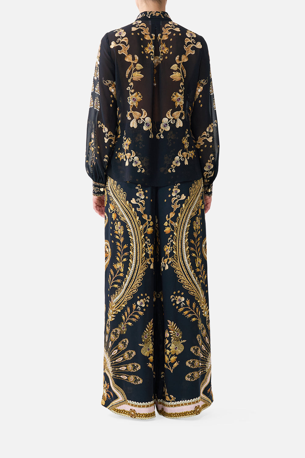 COLLARED SHIRT WITH FRILL NECK DETAIL TAURUS RISING