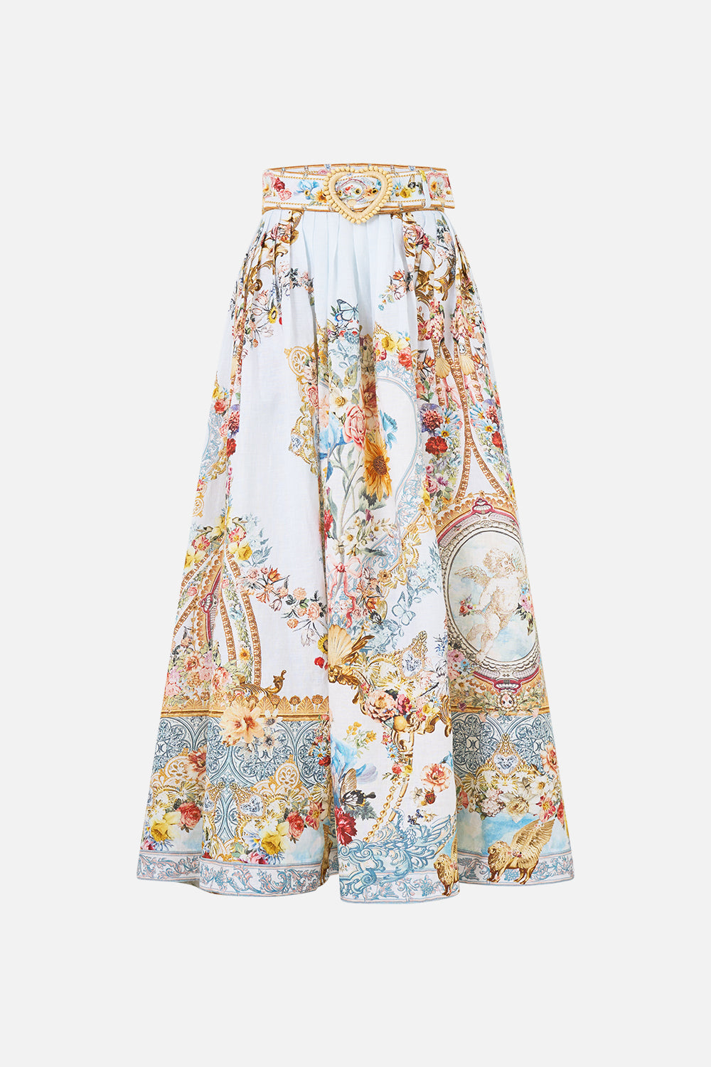 BELTED MIDI SKIRT SEVILLE SWEETHEART