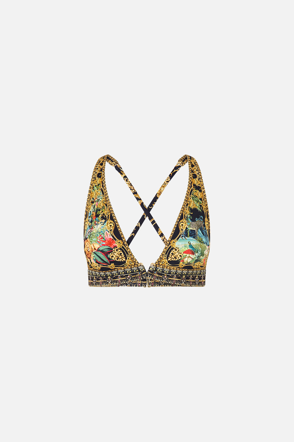HIGH TRI BIKINI TOP WITH FRONT TRIM PALACE ZOOLOGY